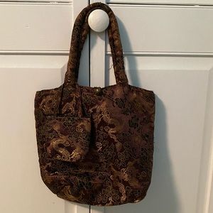 Evening bag (Purple/Black/Gold)